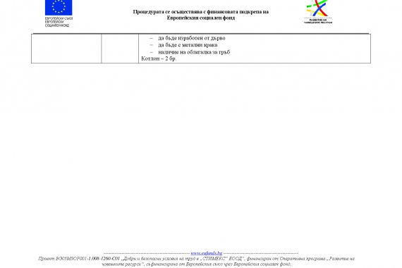 "Документи по процедура „Избор с публична покана” за определянена изпълнителс предмет: "Доставка на мобилна кухня тип фургон (5бр.)".-14